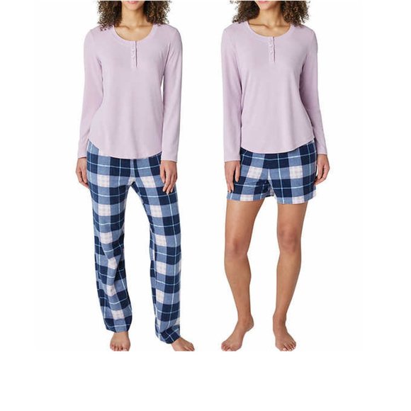 Eddie Bauer Ladies' 3-Piece Waffle Fleece Pajamas Set - Picture 5 of 5